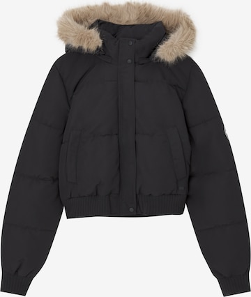 Veste mi-saison Pull&Bear en noir : devant