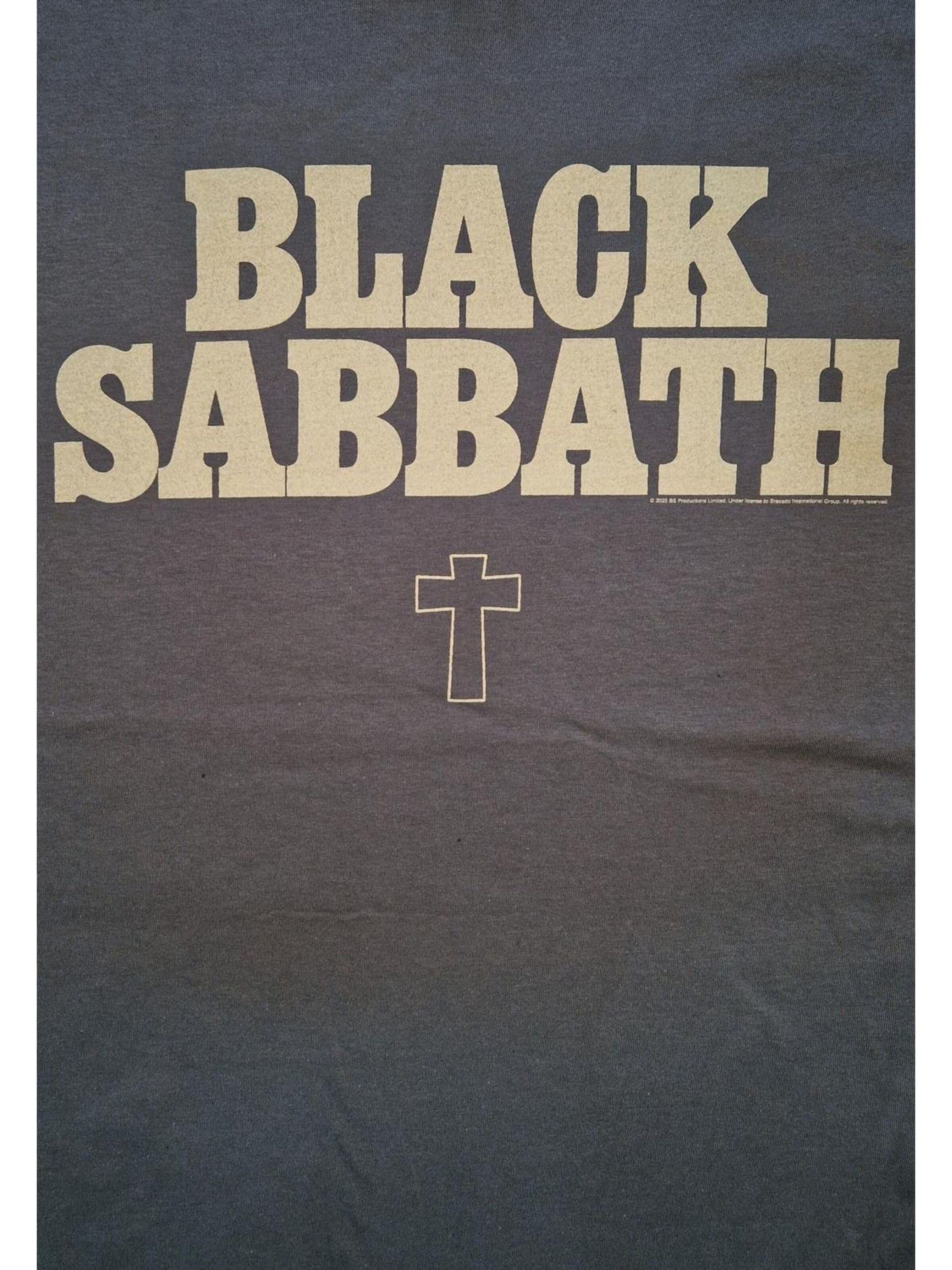 BLACK SABBATH Shirt 'Black Sabbath Logo T-Shirt'‌‌‌‌‌‌‌ in Grau