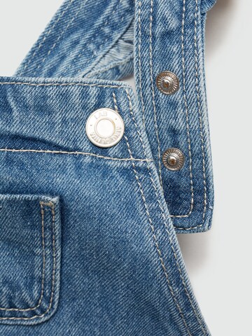 MANGO KIDS Regular Latzjeans 'EMILLE' in Blau