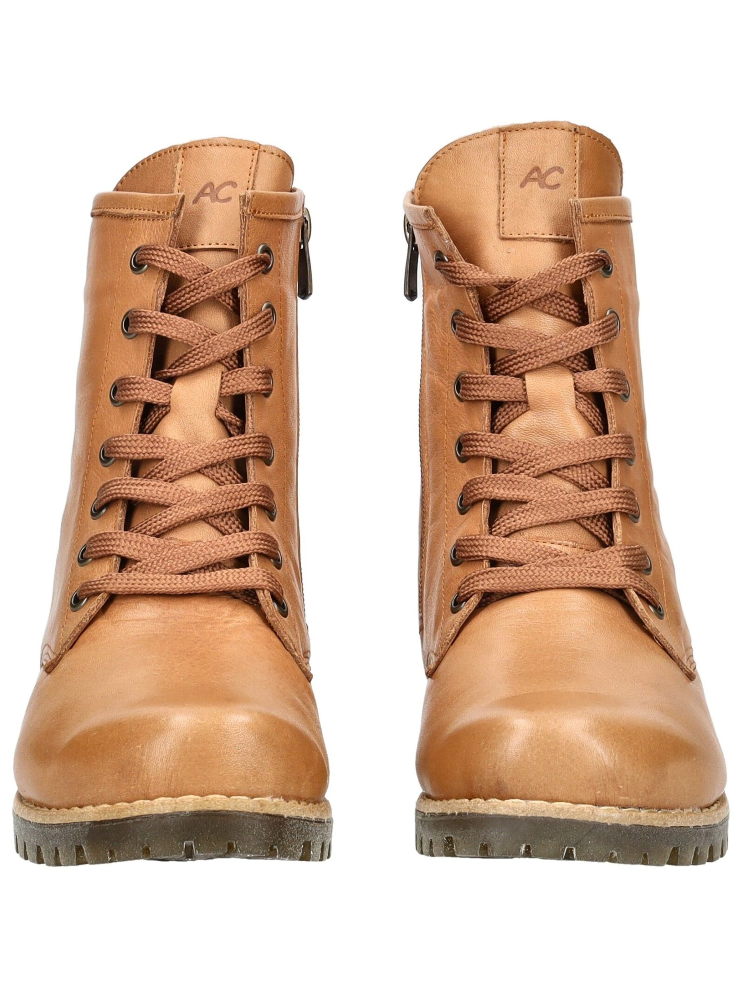 ANDREA CONTI Lace-Up Ankle Boots in Brown