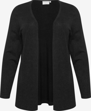 Cardigan 'Farsia' KAFFE CURVE en noir : devant