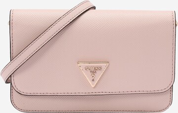 GUESS - Mala de ombro 'NOELLE' em rosa: frente