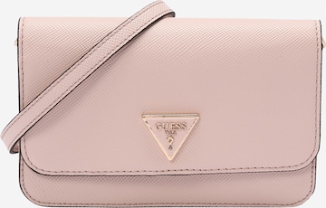 GUESS Skuldertaske 'NOELLE' i pink: forside