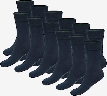 Chaussettes Bamboo basics en bleu : devant