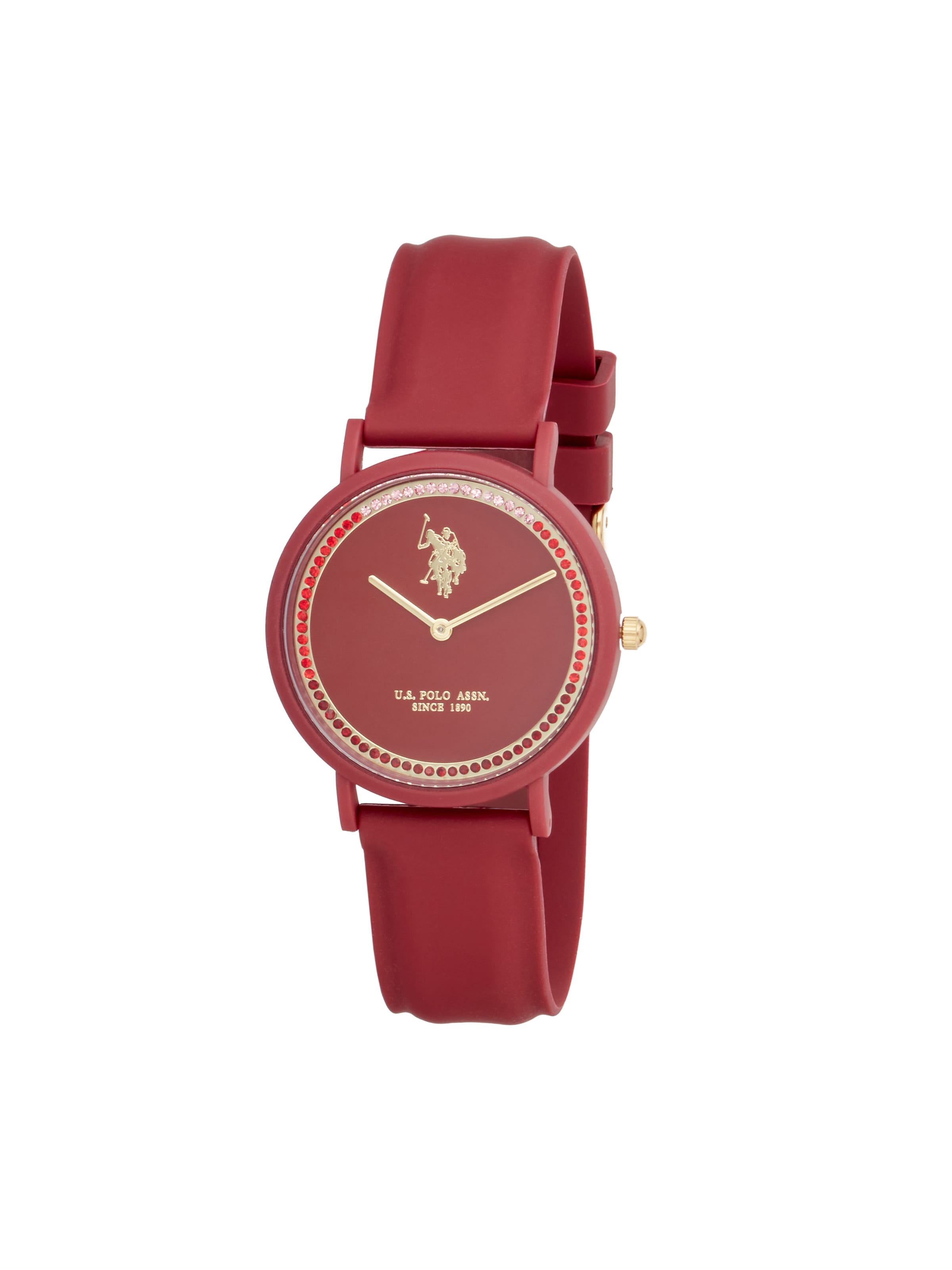 U.S. POLO ASSN. - Reloj analógico 'Destiny' en rojo