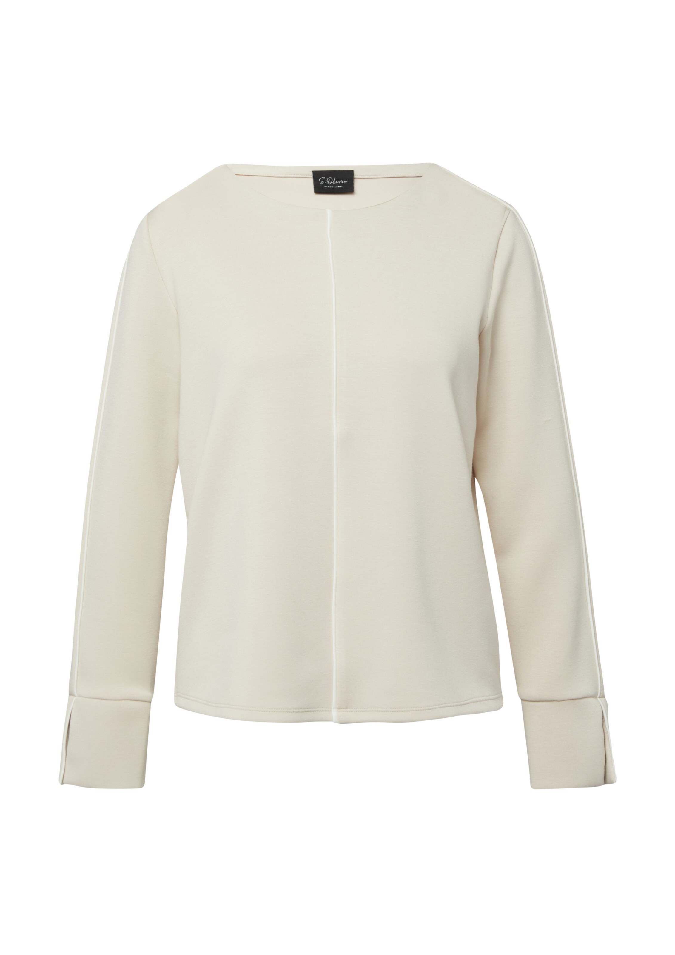 s.Oliver Sweatshirt in Beige: voorkant