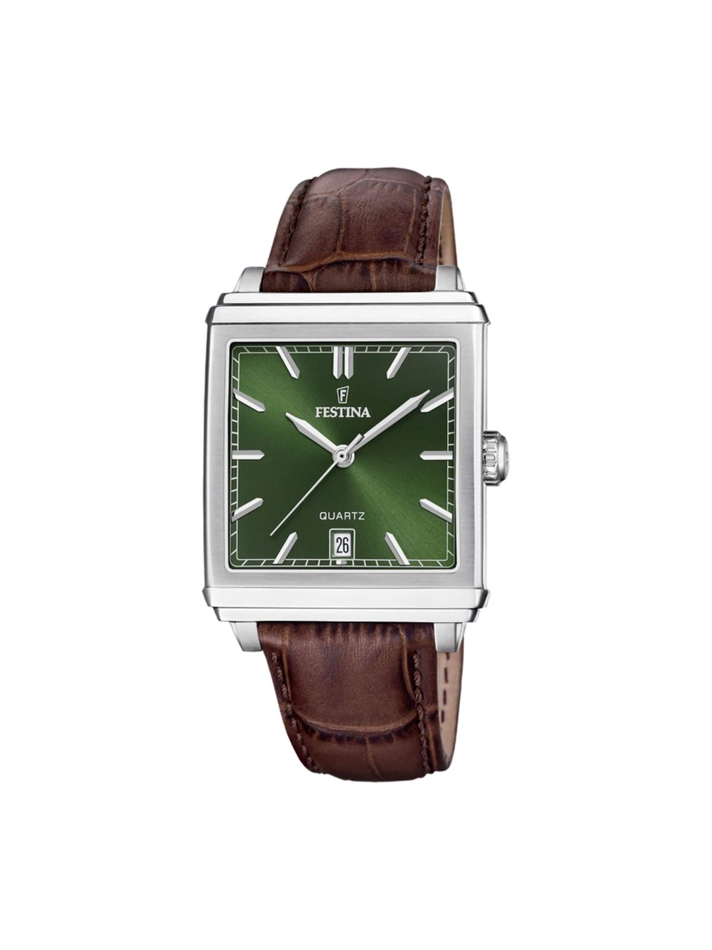 Montre à affichage analogique FESTINA en vert : devant