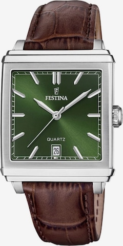 Montre à affichage analogique FESTINA en vert : devant