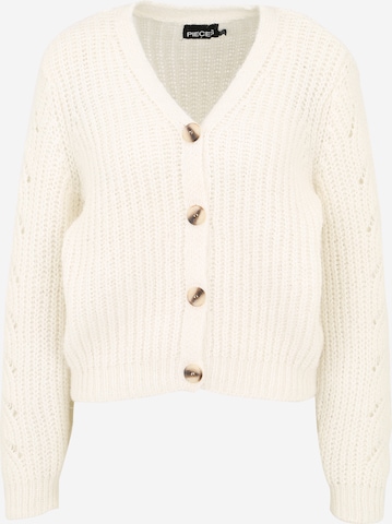 Pieces Petite Knit Cardigan 'KASSANDRA' in White: front