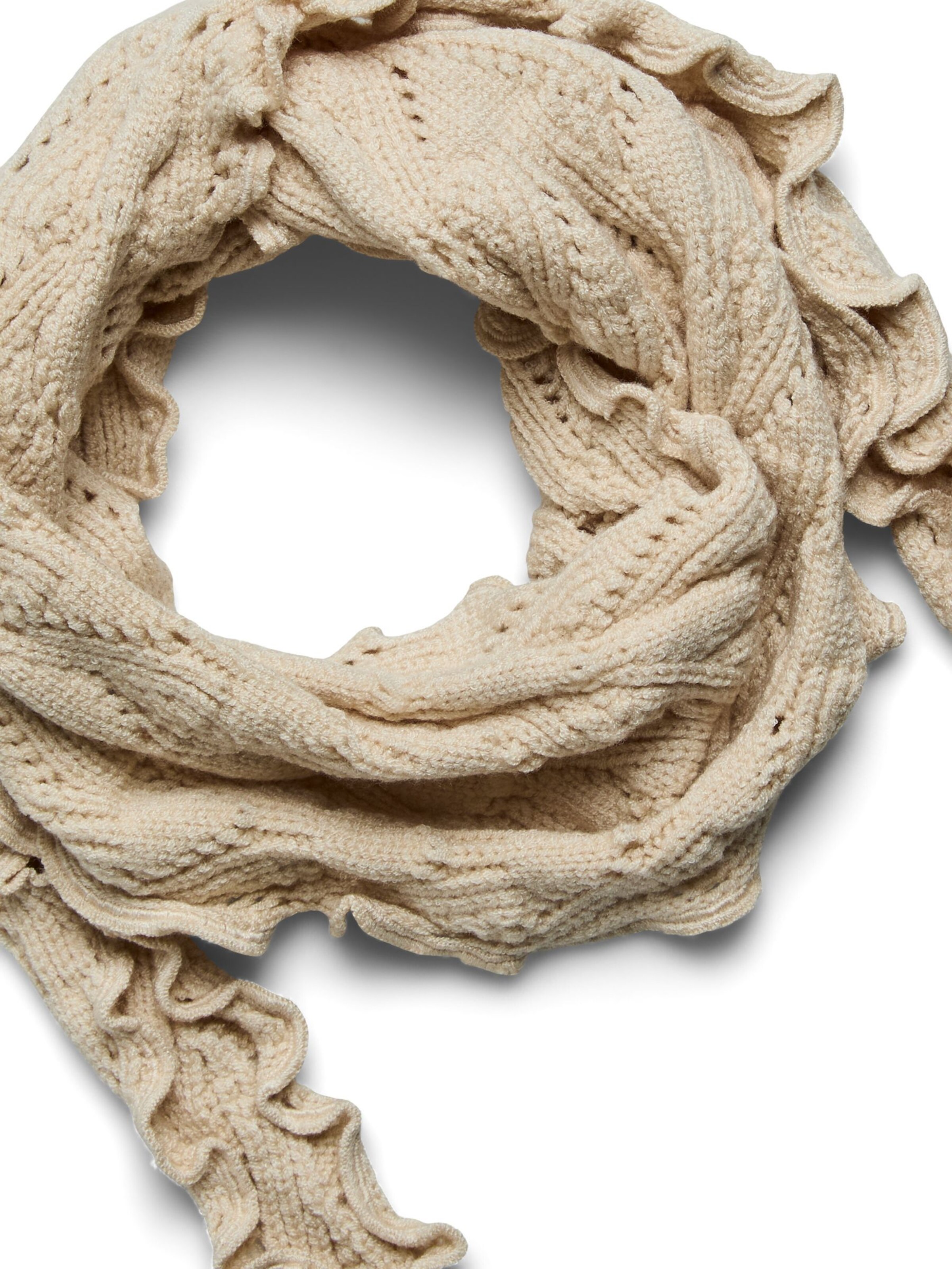 PIECES Scarf 'KOMMA' in Beige
