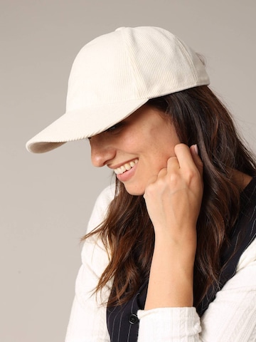 Casquette Deeluxe en blanc : devant