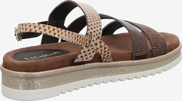 LAZAMANI Strap Sandals in Brown