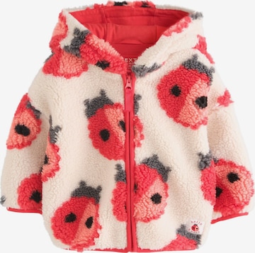 Next Fleece jas in Wit: voorkant