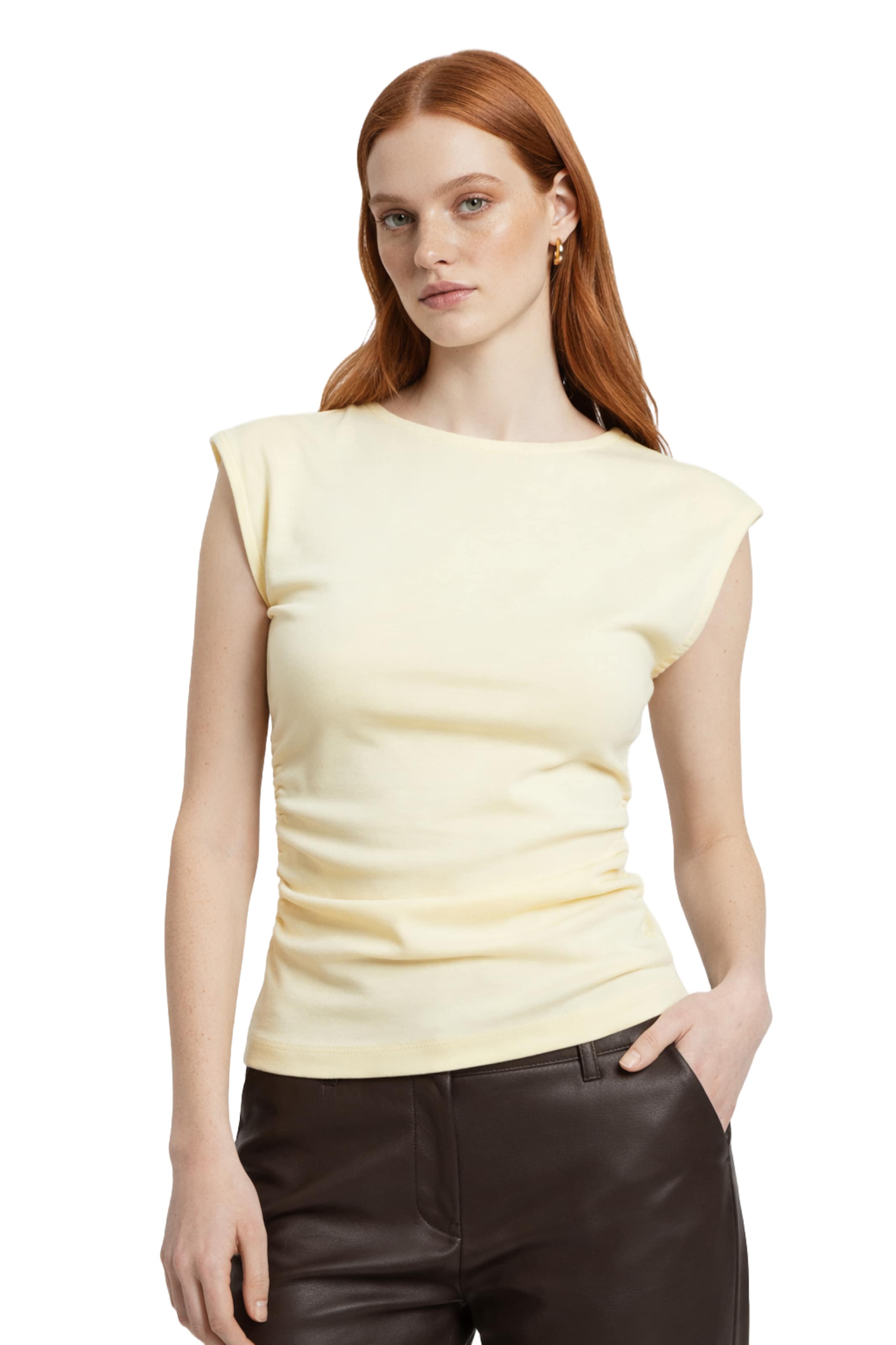 No Matter What Top in Gelb: Vorderseite