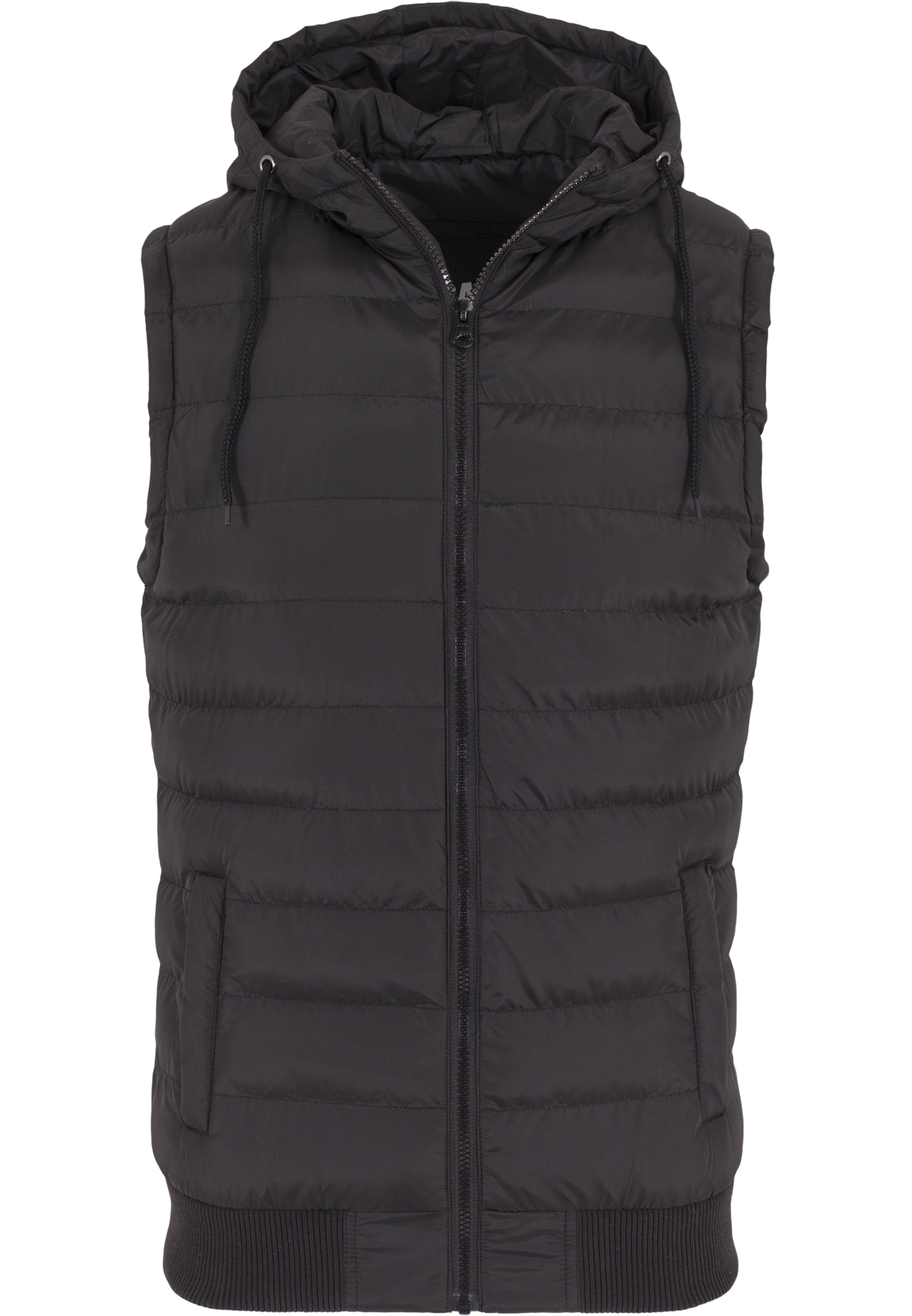 Urban Classics Vest in Black: front