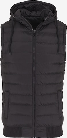 Gilet Urban Classics en noir : devant