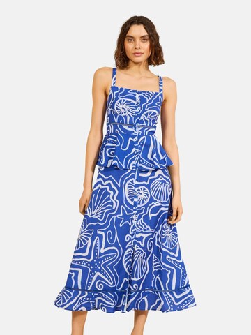 Friends Like These - Vestido em azul: frente