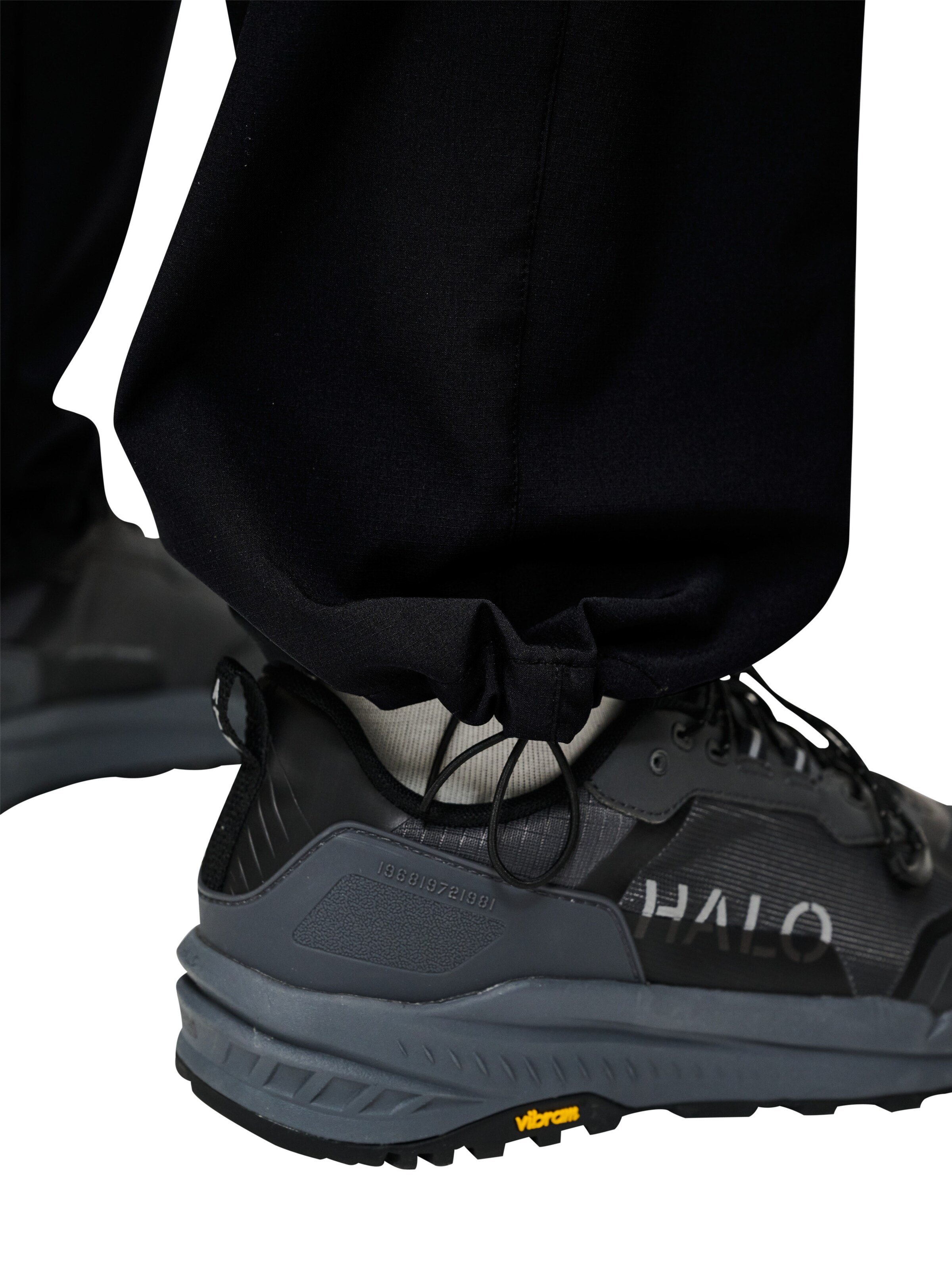 HALO Tapered Cargobroek 'Aviation' in Zwart