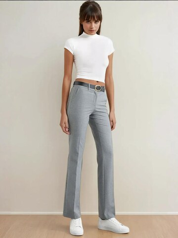 Regular Pantalon à plis Hiccup en gris