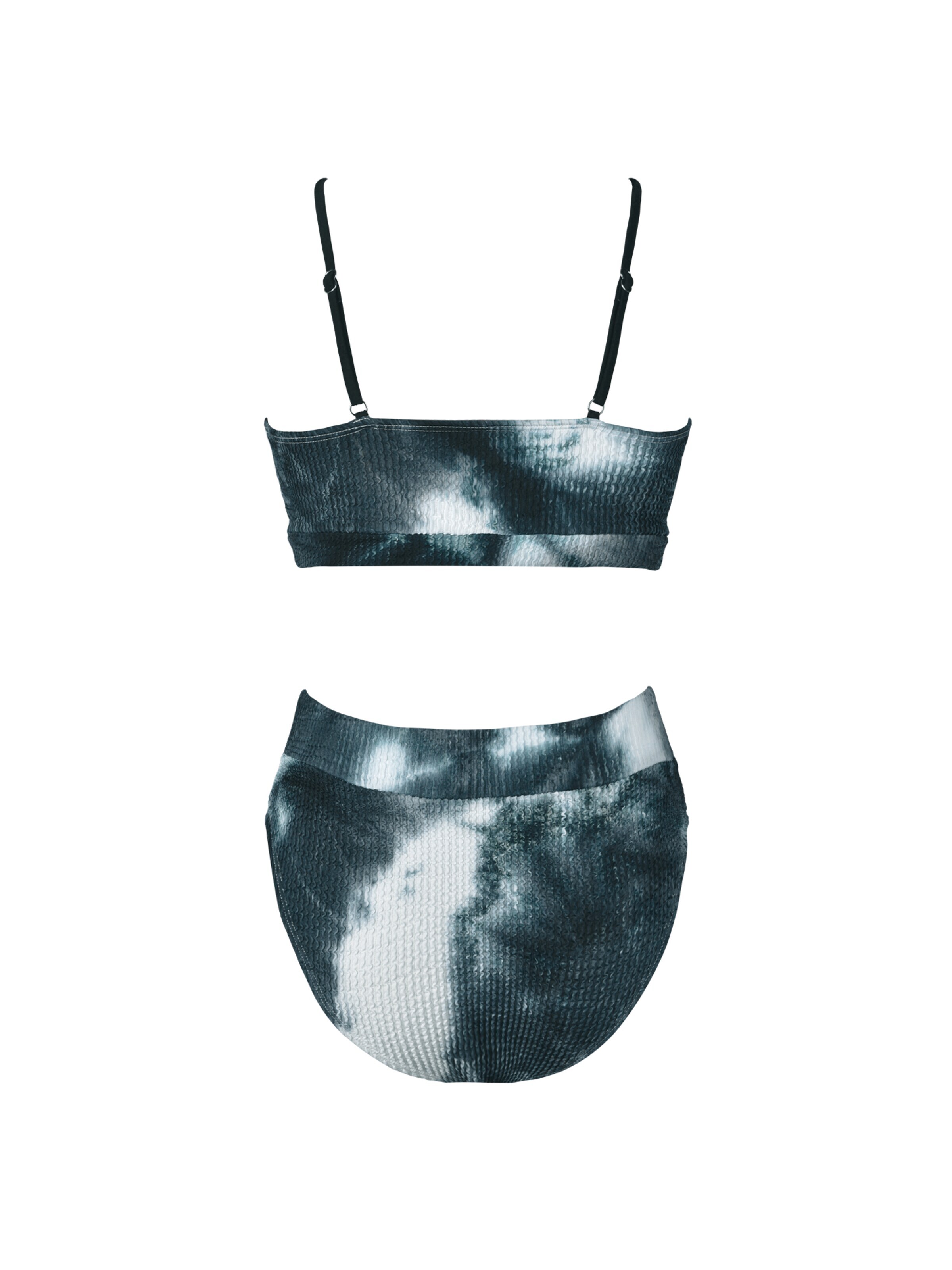 Cupshe Bustier Bikini 'Scoop neck'‌‌‌‌‌ in Schwarz