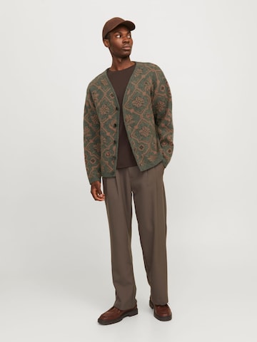 JACK & JONES Gebreid vest 'blumagne' in Groen