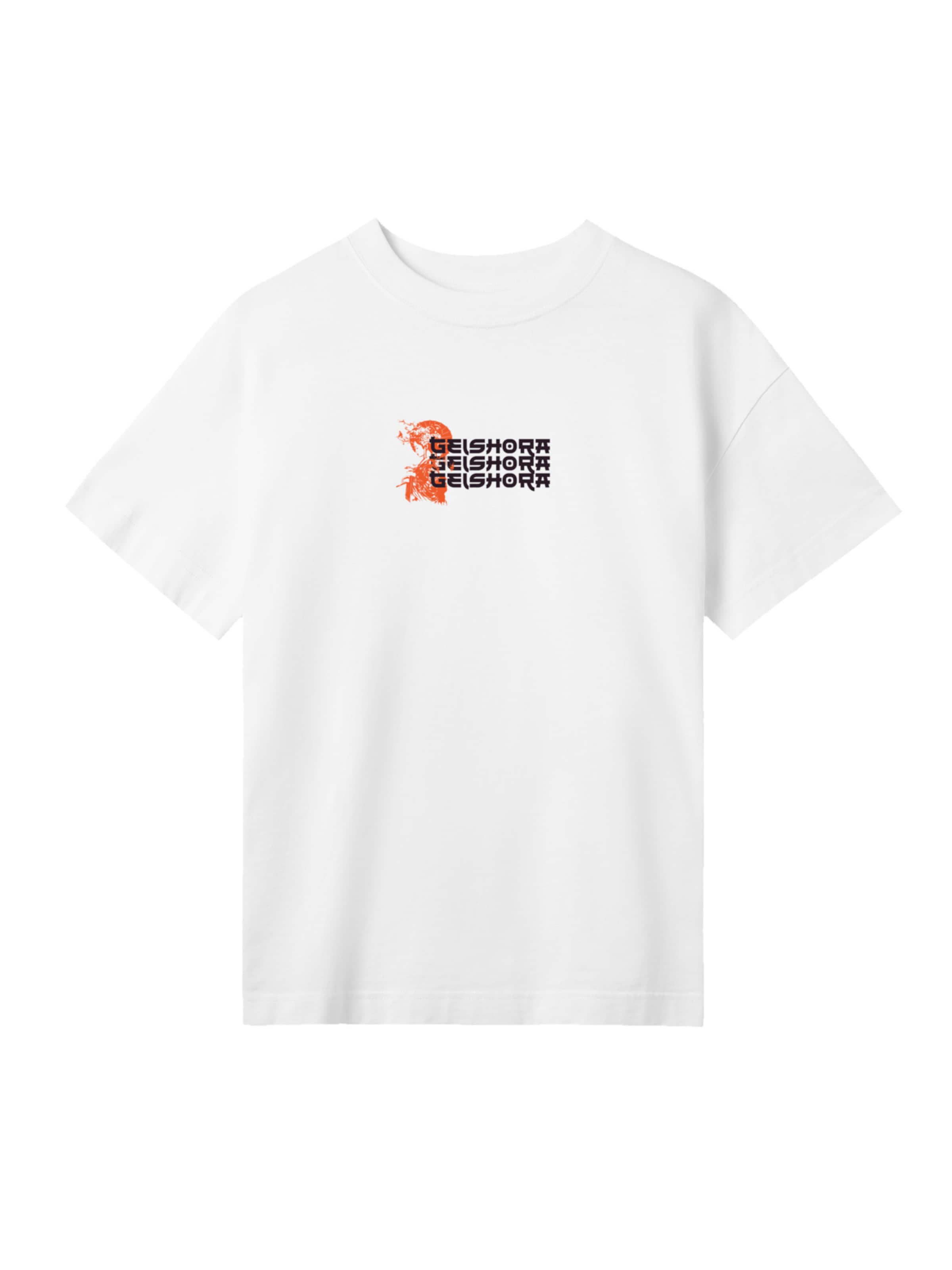 F4NT4STIC T-Shirt in orange / weiß, Produktansicht