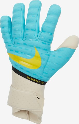 NIKE Athletic Gloves in Blue: front