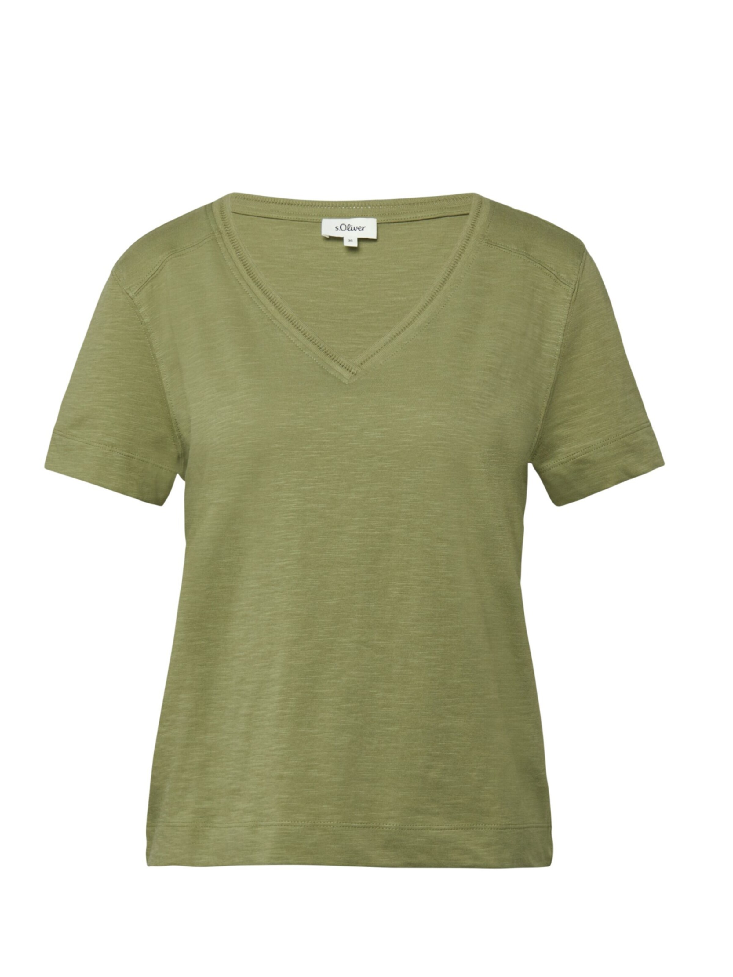 T-shirt 's.Oliver - Dames t-shirt' s.Oliver en vert : devant