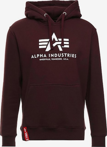 Sweat-shirt 'Basic' ALPHA INDUSTRIES en rouge : devant
