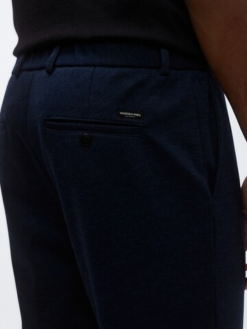 SCOTCH & SODA Tapered Trousers in Blue