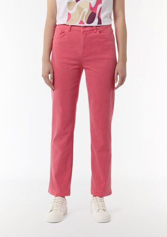 comma casual identity Flared Trousers in Pink: front