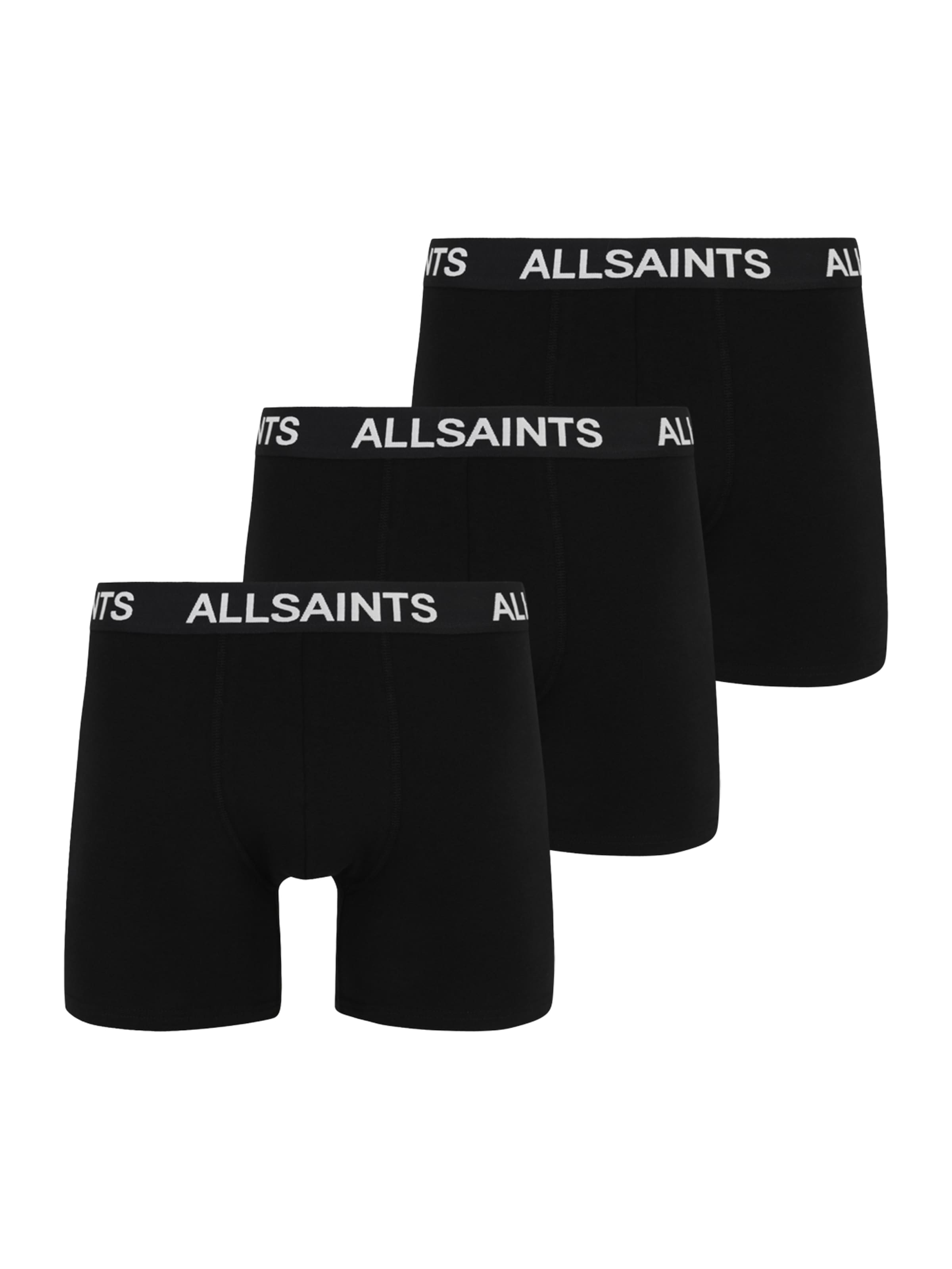 AllSaints Μποξεράκι σε μαύρο: μπροστά