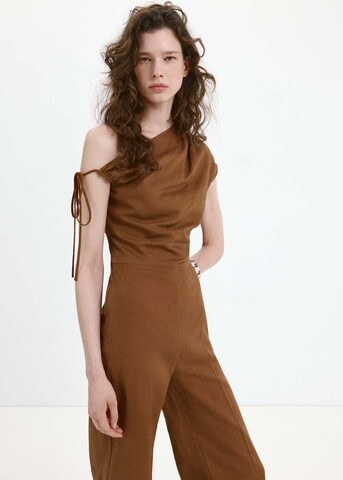 MANGO Jumpsuit 'Ory2' in Brown: front