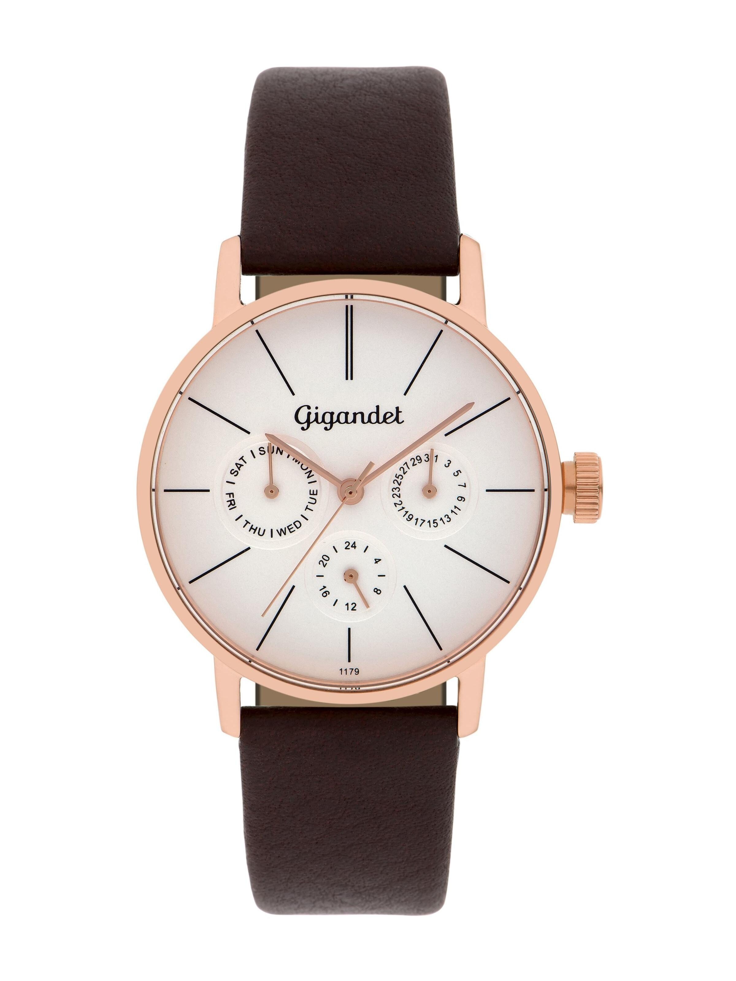 Gigandet Analog Watch 'MINIMALISM' in Gold: front