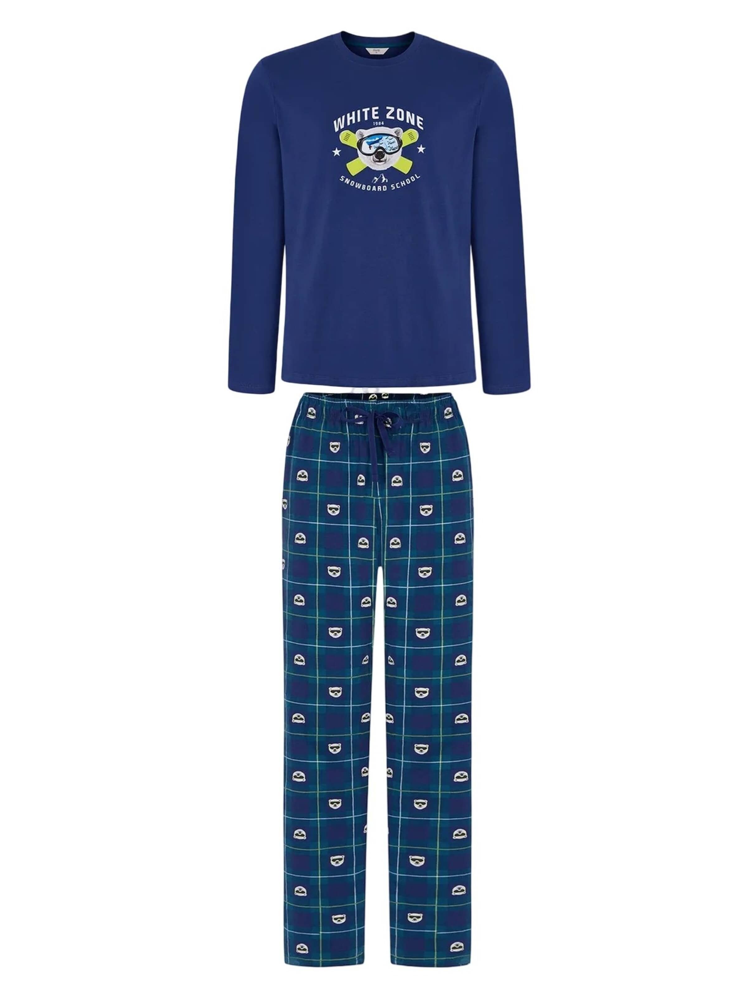 Penti Pyjama lang 'Pyjama-Sets'‌‌‌‌‌‌‌‌‌ in Blau: Vorderseite