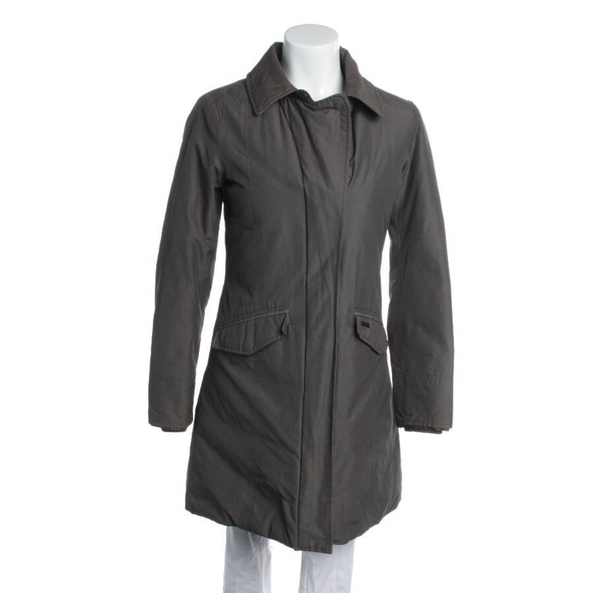 Woolrich Übergangsjacke XS in Grau: Vorderseite