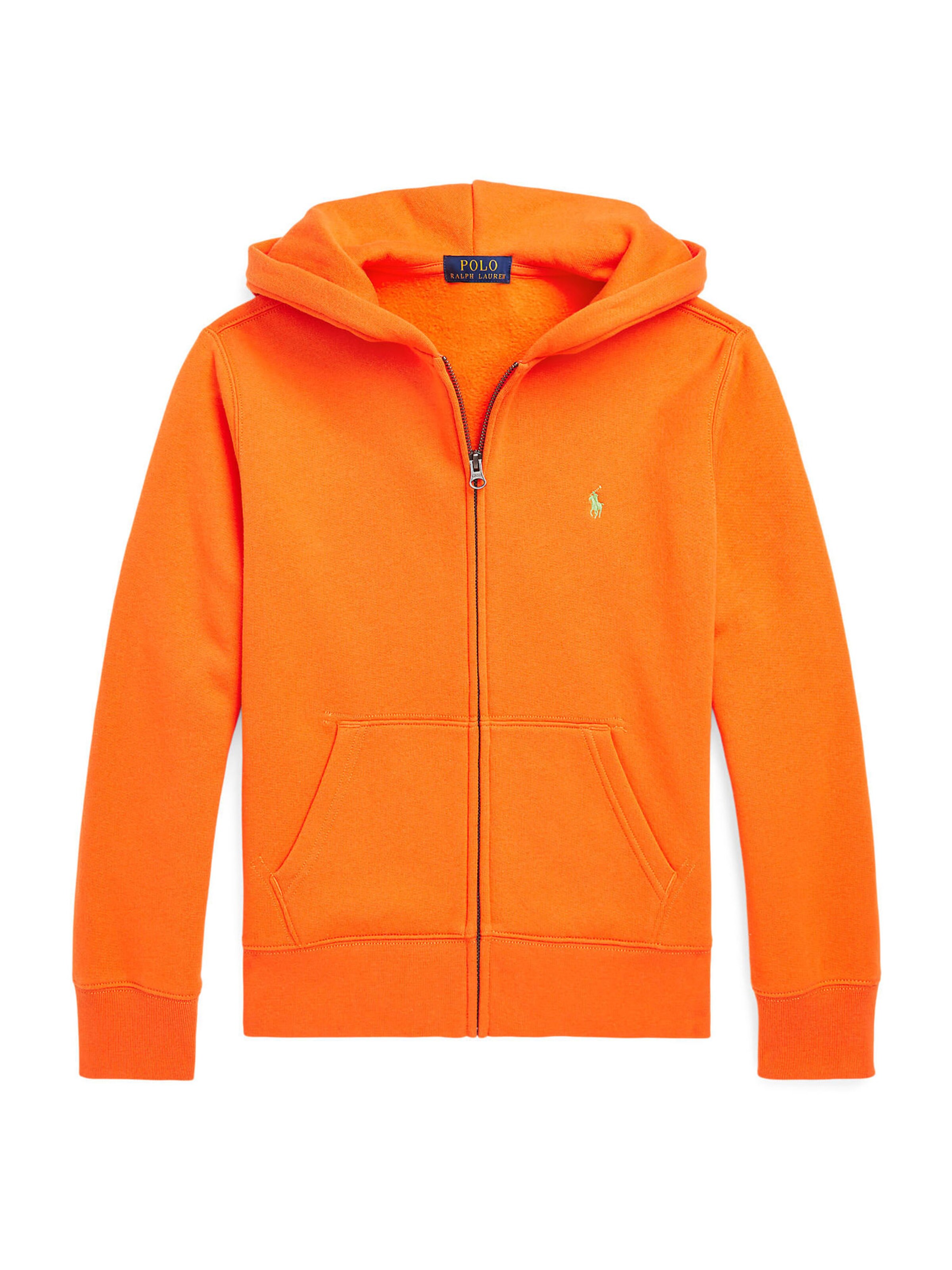 orange ralph lauren hoodie