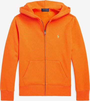 Polo Ralph Lauren Zip-Up Hoodie in Orange: front