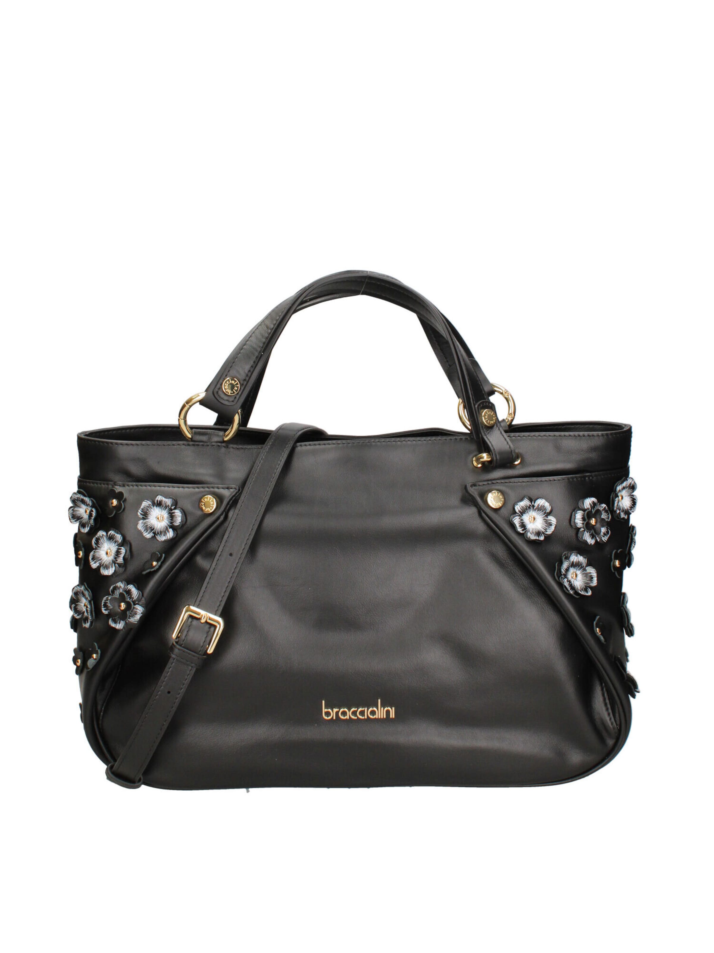 Braccialini Schoudertas in Zwart: voorkant
