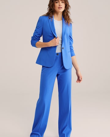 WE Fashion Широкий Плиссированные брюки в Синий