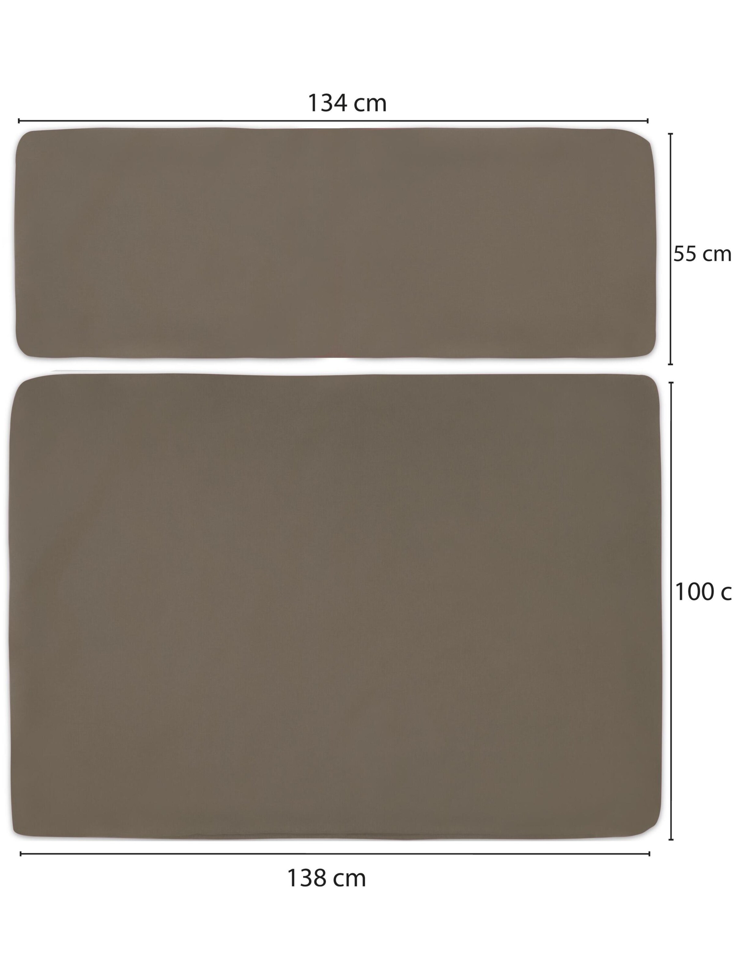 Aspero Palettenkissenbezüge 'Marsala' in Grün