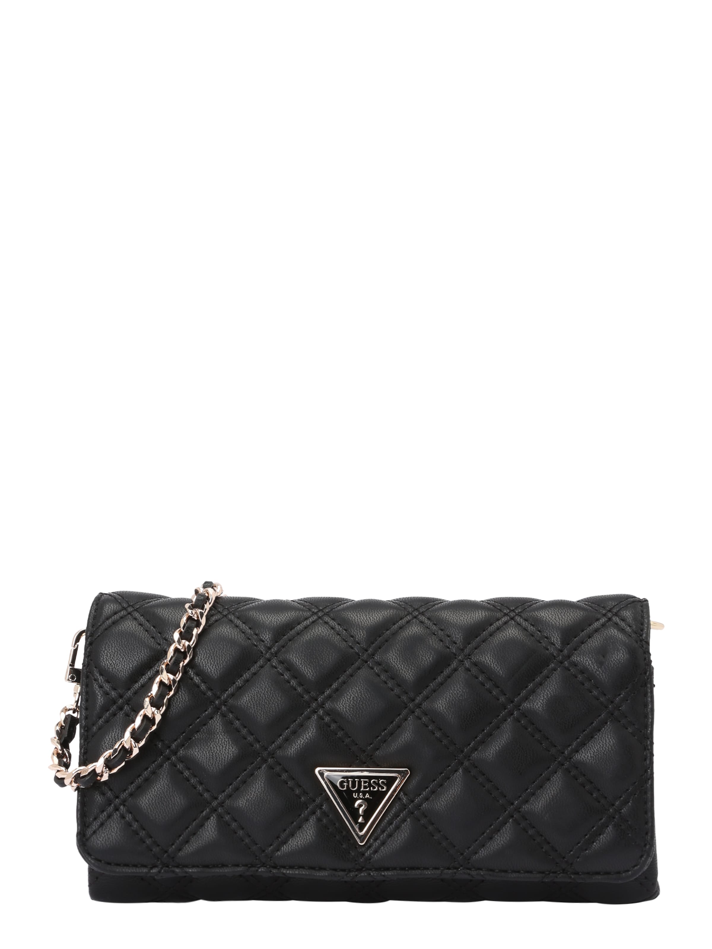 Borsa a tracolla &#x27;GIULLY II XBODY FLAP ORGANIZER&#x27; di GUESS in nero: frontale