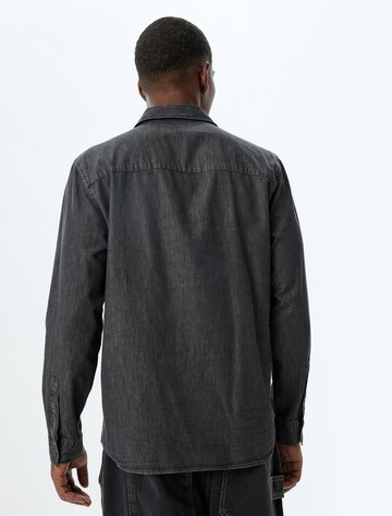 Koton Regular fit Button Up Shirt in Black