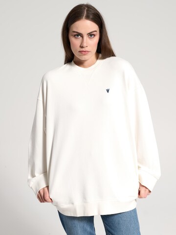 Felpa 'Linnea' di NOWIHT in bianco