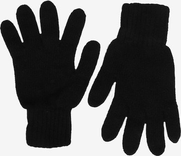 Zwillingsherz Full Finger Gloves in Black: front