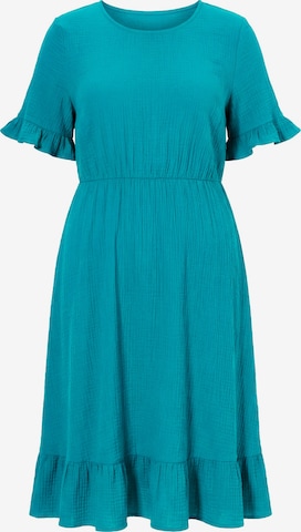 MIAMODA Dress in Blue: front
