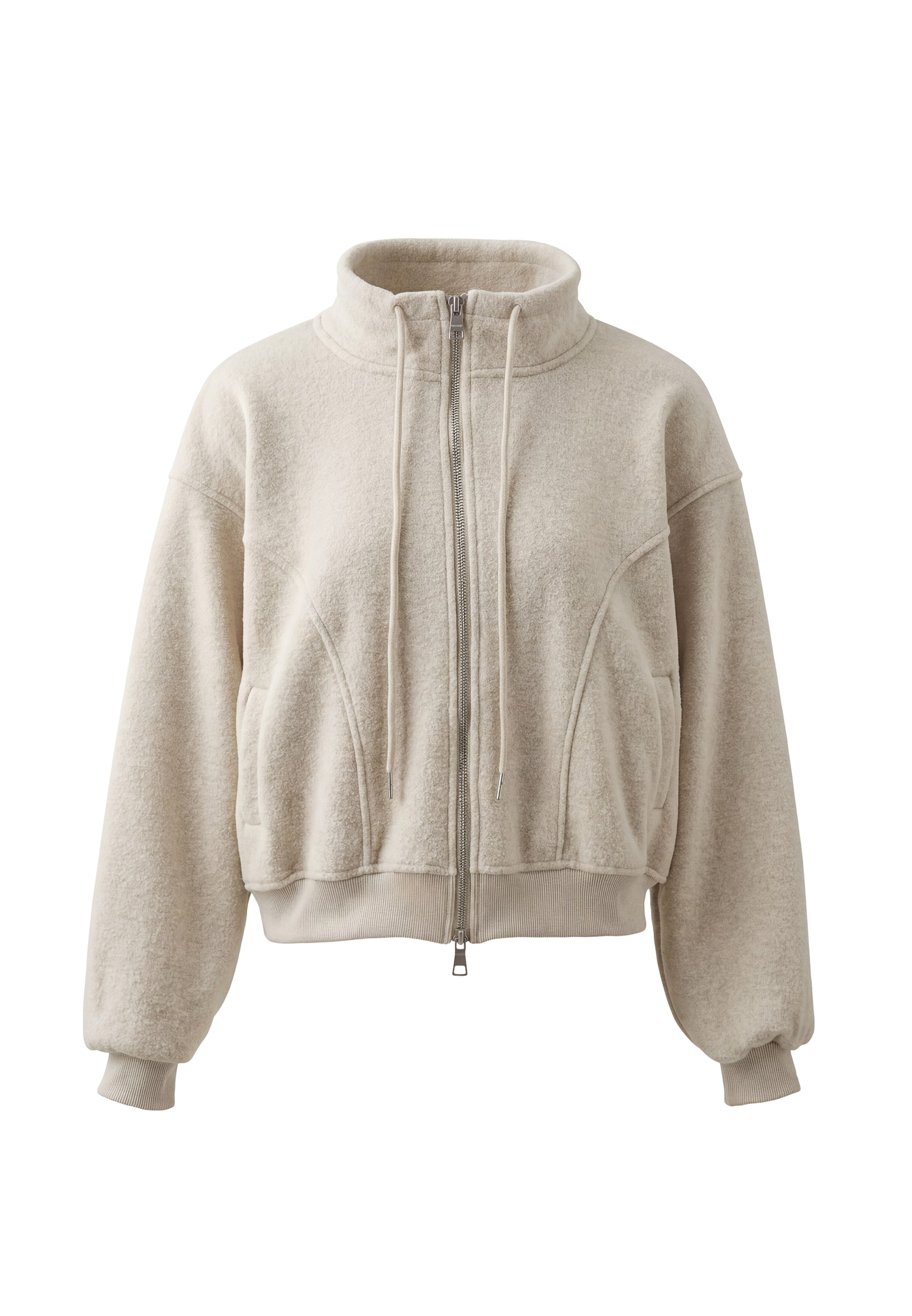 Veste en polaire MYMO en beige : devant