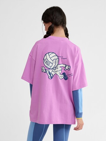 T-Shirt Hummel en rose : devant