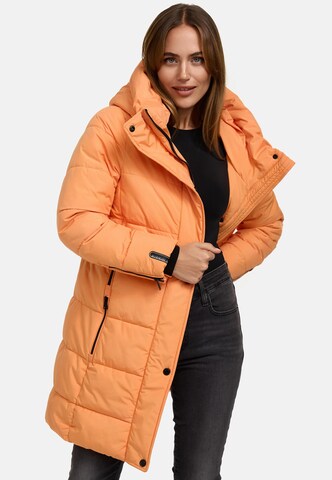 MARIKOO Winter coat 'Karumikoo XVI' in Orange: front