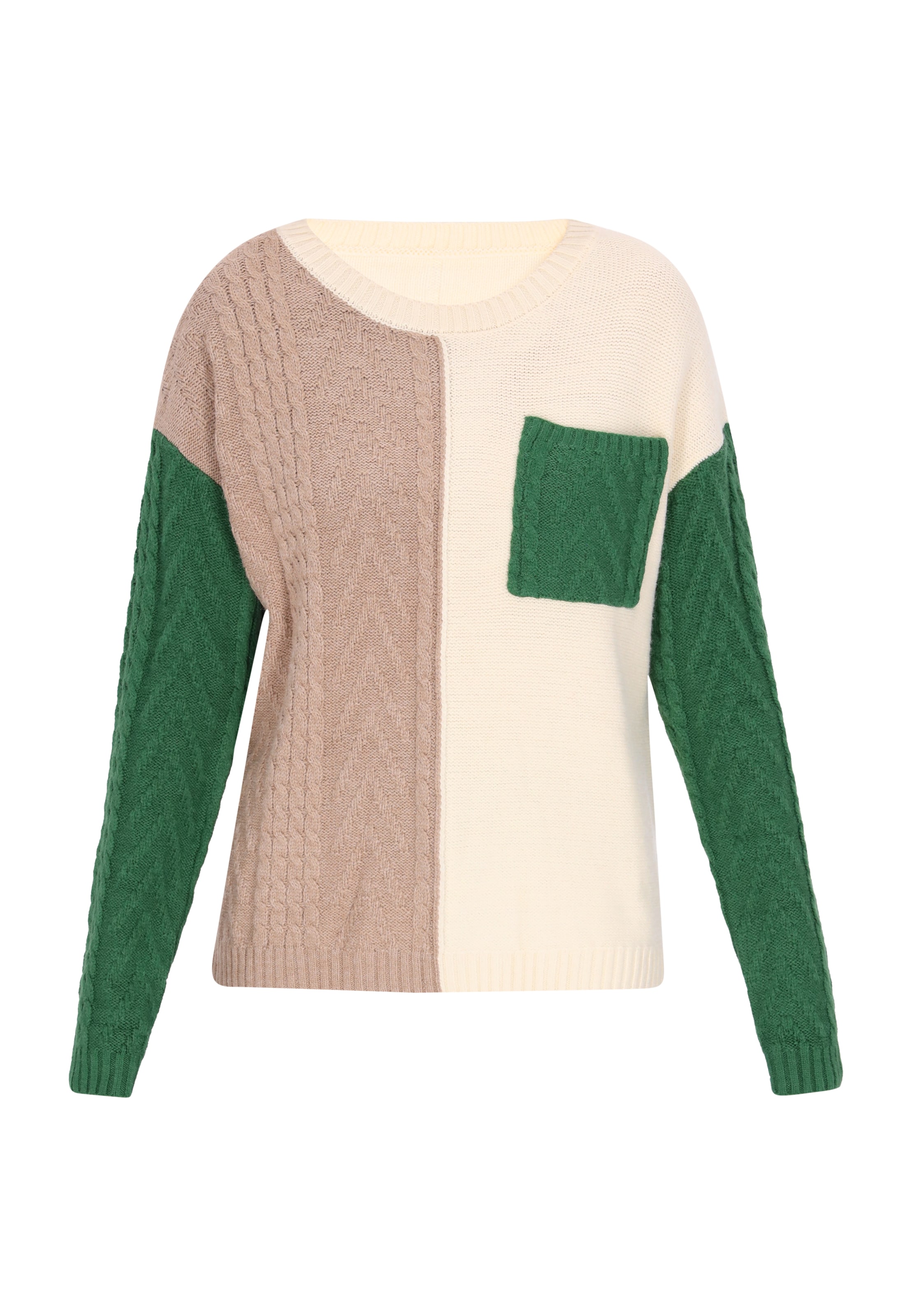 swirly Pullover 'Back To School' in Beige: Vorderseite